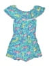 Hatley 100% Cotton Tropical Blue Dress Size 7 - photo 2