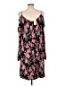 Express Floral Black Casual Dress Size L - photo 2