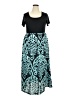 Nemidor 100% Polyester Paisley Teal Casual Dress Size 2X - photo 1