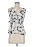 Ann Taylor LOFT 100% Polyester White Sleeveless Blouse Size 6 - photo 1