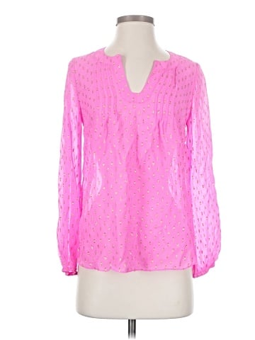 Lilly Pulitzer Long Sleeve Silk Top (view 1)