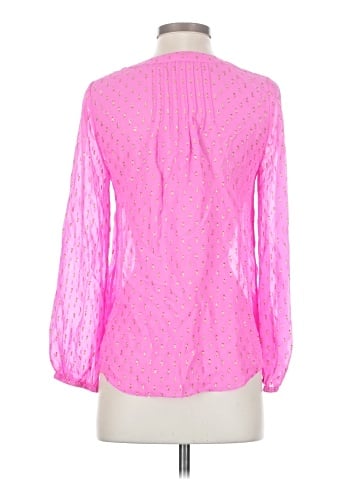 Lilly Pulitzer Long Sleeve Silk Top (view 2)