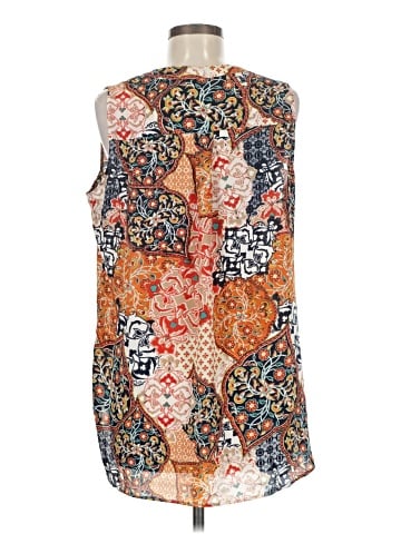 Rose + Olive Sleeveless Blouse (view 2)