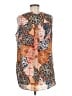 Rose + Olive 100% Polyester Orange Sleeveless Blouse Size M - photo 2