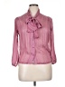 Karina 100% Polyester Pink Long Sleeve Polo Size 14 - photo 1