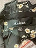 AaKaa 100% Polyester Black Long Sleeve Blouse Size M - photo 7