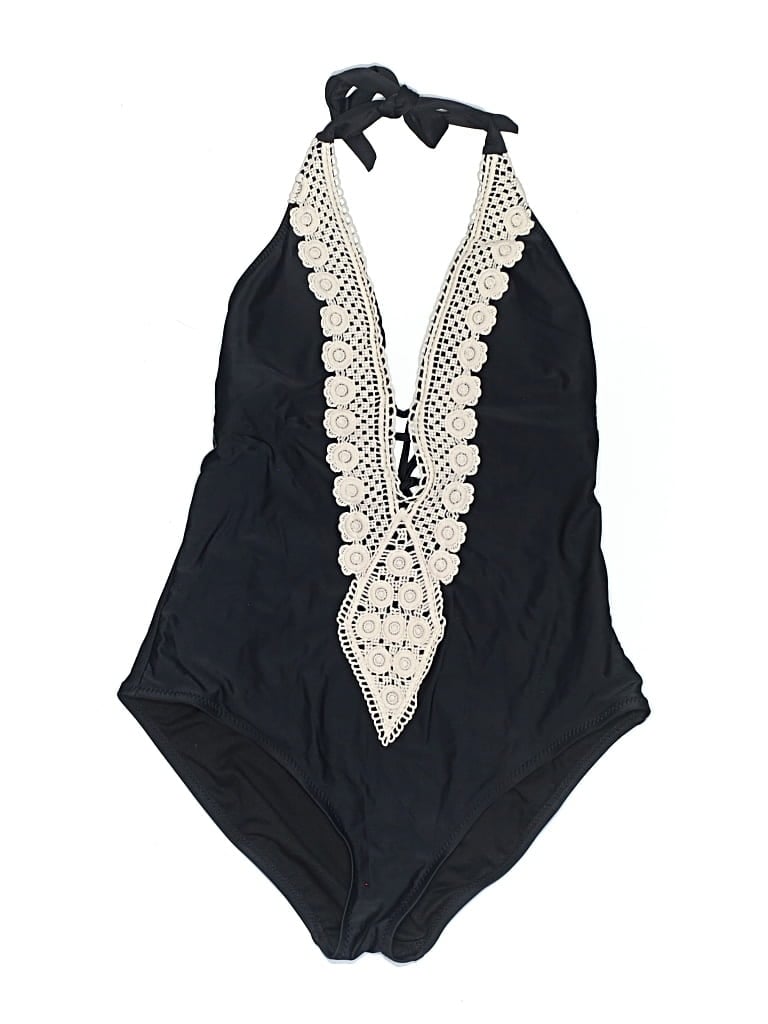 Pre-owned Kona Sol One Piece Swimsuit In Black
