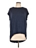 Matty M Blue Short Sleeve Top Size L - photo 1
