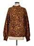Karl Lagerfeld Paris Animal Print Brown Pullover Sweater Size L - photo 1