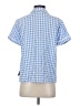Lulus Checkered-gingham Blue Short Sleeve Blouse Size S - photo 2