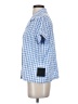 Lulus Checkered-gingham Blue Short Sleeve Blouse Size S - photo 5