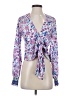 Lulus Purple Long Sleeve Blouse Size S - photo 1