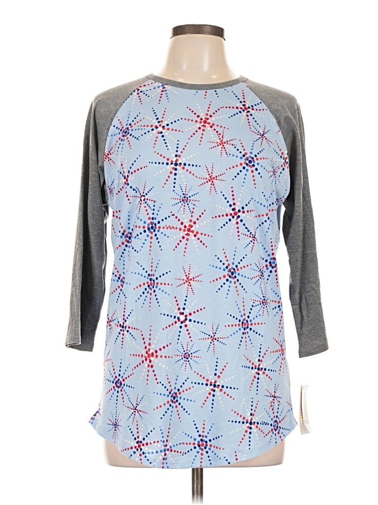 Lularoe 3/4 Sleeve T-shirt In Gray