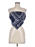 Shein 100% Polyester Blue Tube Top Size M - photo 1