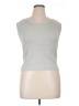 J.A.C. Silver Sleeveless Top Size XL - photo 1