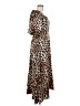 Unbranded 100% Polyester Animal Print Brown Casual Dress Size M - photo 4