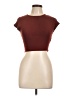 Zara Brown Short Sleeve Turtleneck Size L - photo 1