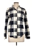 BCBGeneration 100% Cotton Plaid Gray Long Sleeve Button-Down Shirt Size L - photo 1