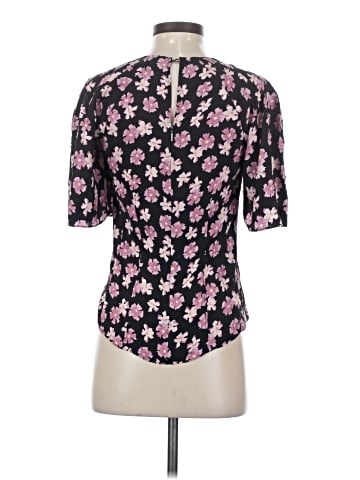 Rebecca Taylor Short Sleeve Silk Top (view 2)