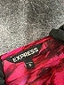 Express 100% Polyester Animal Print Burgundy Cocktail Dress Size M - photo 7