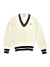 IZOD Lacoste 100% Acrylic Ivory Pullover Sweater Size 12 - photo 1