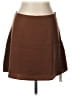 Lyaner Solid Brown Casual Skirt Size L - photo 1
