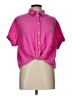 Universal Thread Pink Short Sleeve Blouse Size L - photo 1