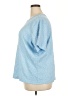 Simply Vera Vera Wang Blue Short Sleeve Top Size 3X - photo 5