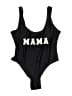 Unbranded Graphic Black One Piece Swimsuit Size M - photo 1