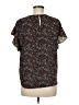 CeCe Black Short Sleeve Blouse Size M - photo 2
