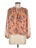 Socialite 100% Polyester Orange 3/4 Sleeve Blouse Size M - photo 1