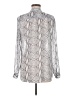 Kut from the Kloth 100% Polyester Silver Long Sleeve Blouse Size M - photo 2