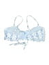 Hollister Floral Blue Swimsuit Top Size L - photo 2