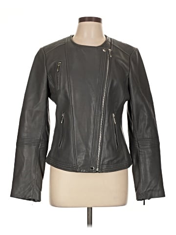 MICHAEL Michael Kors Leather Jacket (view 1)