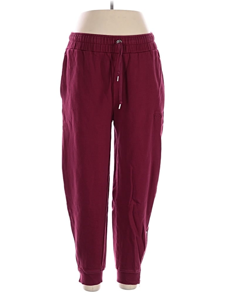 Pre-owned Wsly Casual Pants In Burgundy