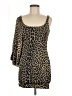 Narcisa Lang Animal Print Brown Casual Dress Size M - photo 1