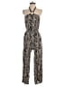 Assorted Brands Animal Print Gold Jumpsuit Size L - photo 1