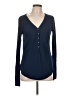 Express Blue Long Sleeve Henley Size L - photo 1