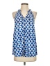 Mud Pie Blue Sleeveless Blouse Size S - photo 1