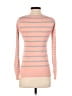 T/o Sweaters Stripes Pink Pullover Sweater Size XS - photo 2