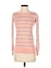 T/o Sweaters Stripes Pink Pullover Sweater Size XS - photo 1