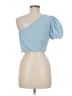 Venus Blue Short Sleeve Blouse Size 8 - photo 2