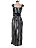 Altar'd State 100% Rayon Stripes Black Jumpsuit Size S - photo 1