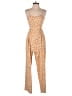 Dizzy Lizzy 100% Polyester Animal Print Orange Jumpsuit Size S - photo 1