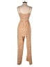 Dizzy Lizzy 100% Polyester Animal Print Orange Jumpsuit Size S - photo 2