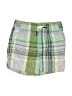 Vineyard Vines 100% Cotton Plaid Green Board Shorts Size 4 (estimated) - photo 1