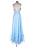 Mac Duggal 100% Polyester Blue Cocktail Dress Size 10 - photo 2