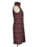 Muse Chevron-herringbone Burgundy Cocktail Dress Size 8 - photo 4