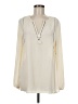 J.Crew 100% Polyester Ivory Long Sleeve Blouse Size 8 (tall) - photo 1