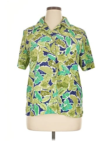 Leslie Fay Short Sleeve Blouse (view 1)